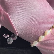 Load and play video in Gallery viewer, 14K Solid Yellow Gold Freshwater Pearl Bracelet
